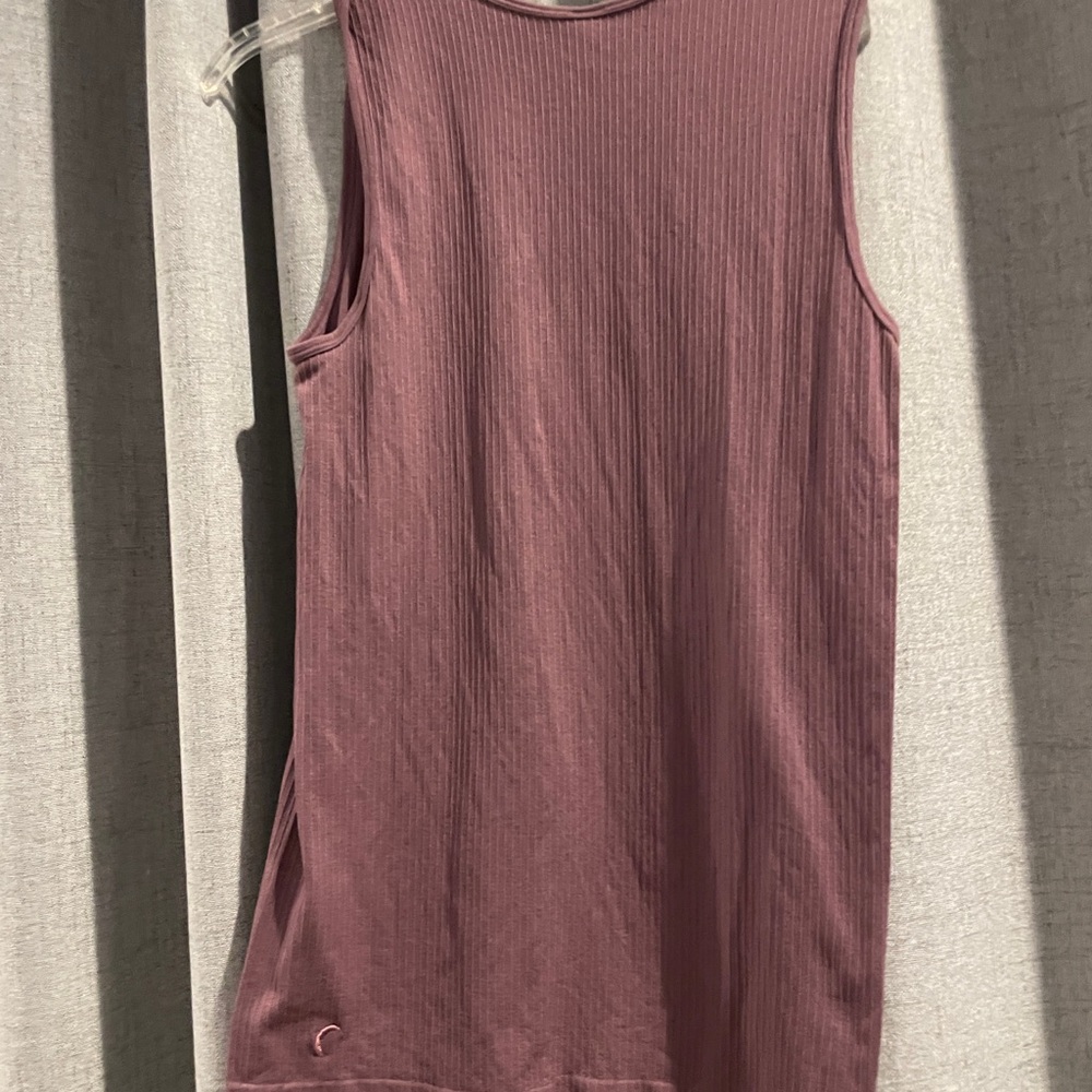 Zyia Ribbed Parallel Tank Lilac- L - Picture 4 of 6